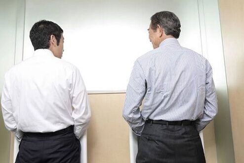 Probleme beim Wasserlassen aufgrund von Prostatitis