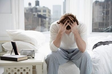 Unwohlsein und Kopfschmerzen mit Prostatitis